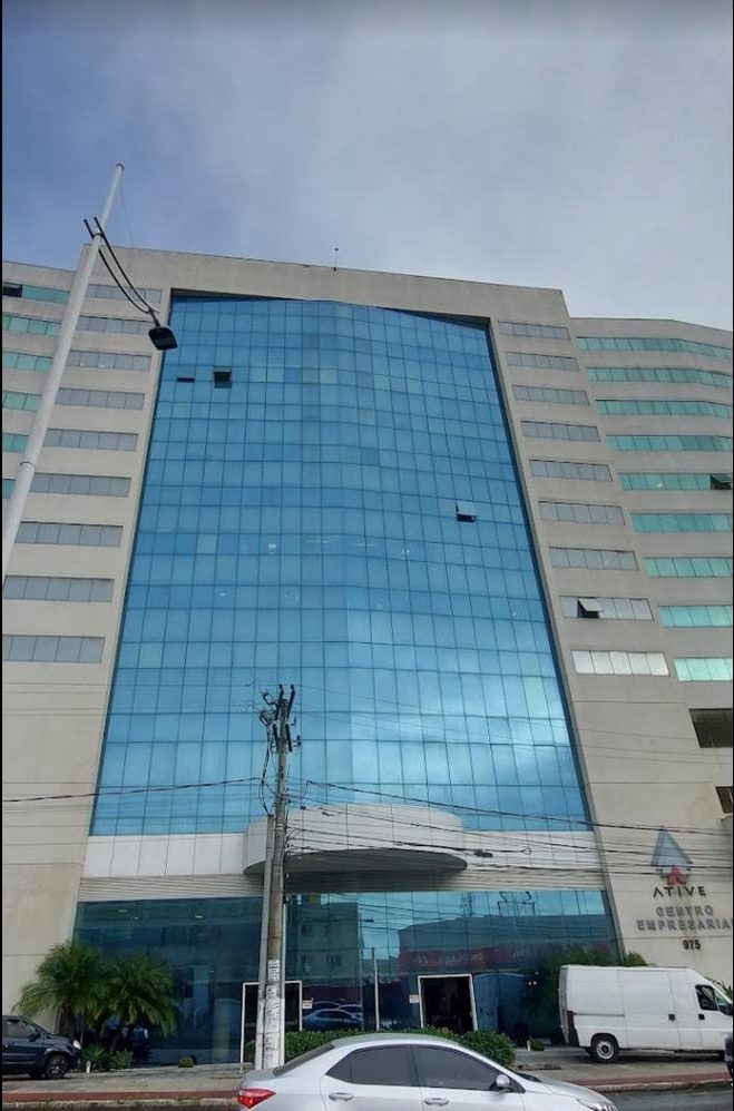 Fachada do Ative Centro Empresarial, na Av. Eldes Scherrer Souza, 975, Laranjeiras, Serra/ES